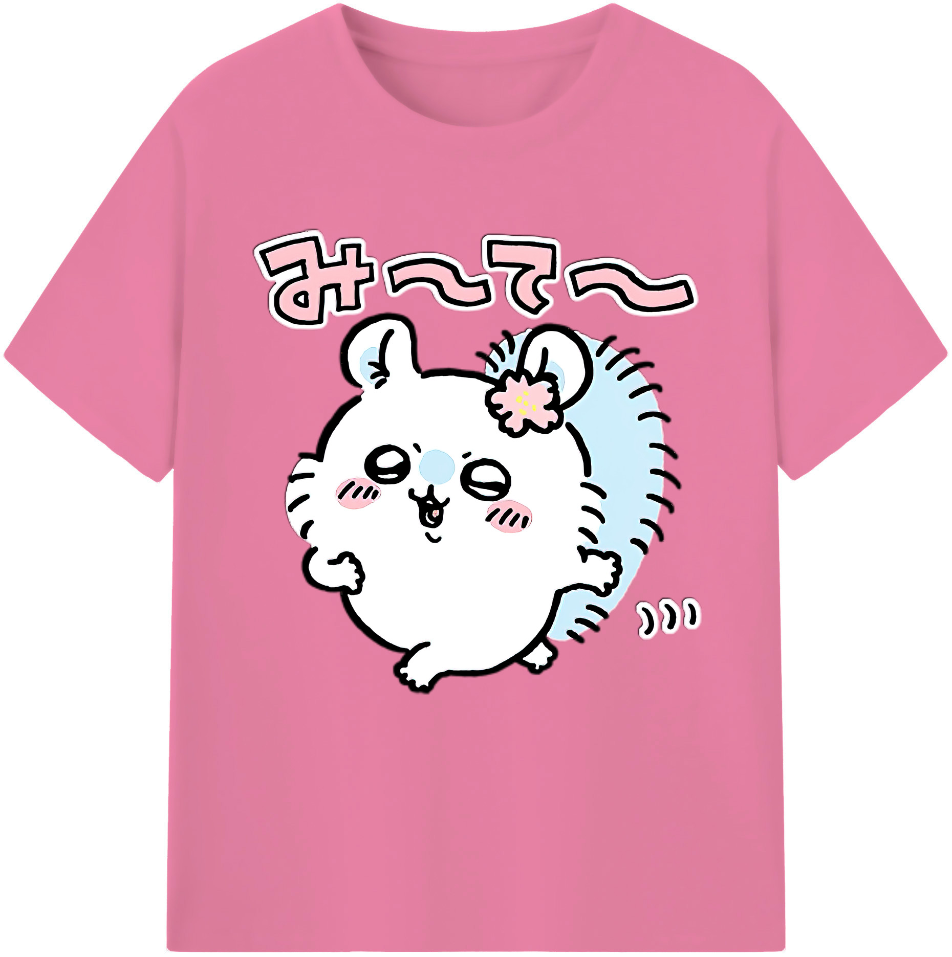 （画像用） ちいかわ モモンガ Chii-kawa Momonga 綿100％半袖Tシャツ（フロントプリント）